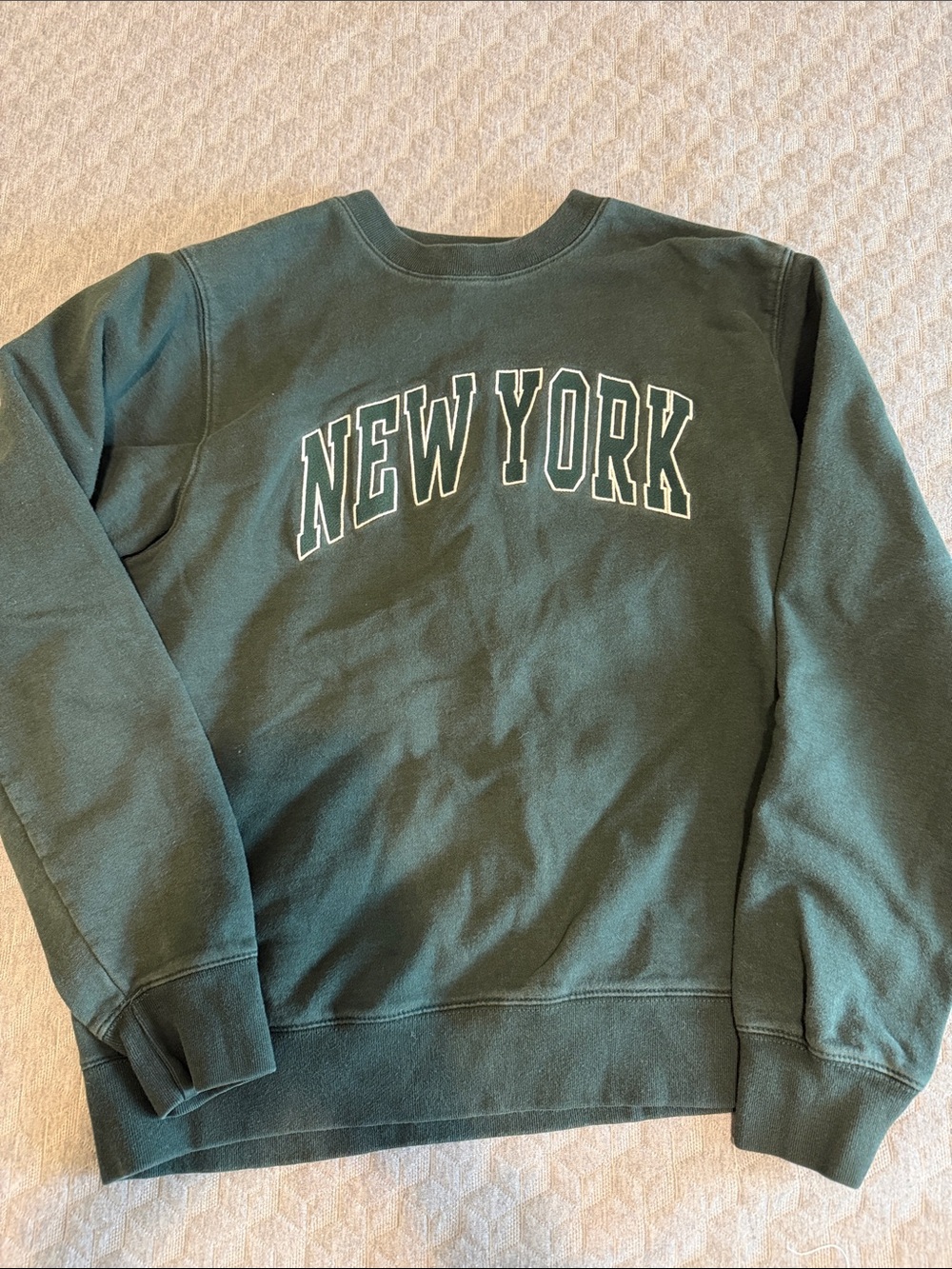 Green "New York" Crewneck Sweatshirt - women